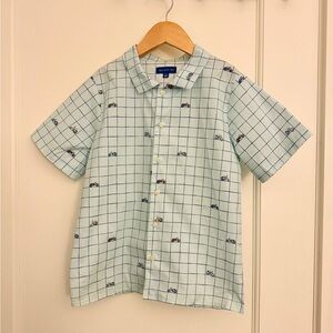 Maisonette Maison Me Button-down Boys Shirt — Sz 8 EUC